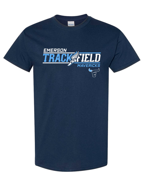 Emerson Cross Country Navy Track & Field Tee