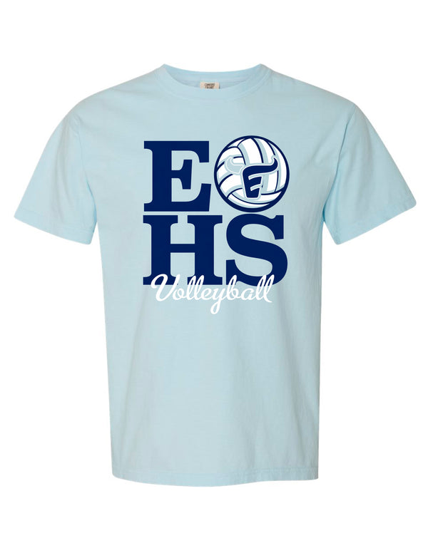 Emerson Volleyball Comfort Color Short Sleeve T-shirt Chambray EHS