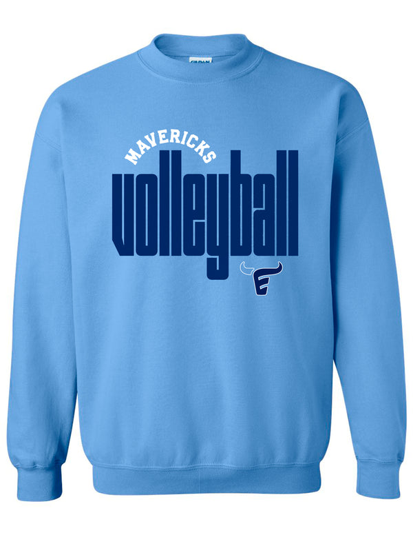 Emerson Volleyball Gildan Crewneck Sweatshirt Carolina Blue