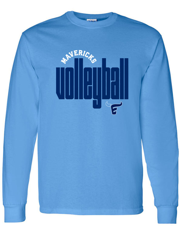 Emerson Volleyball Gildan Long Sleeve T-Shirt Carolina Blue