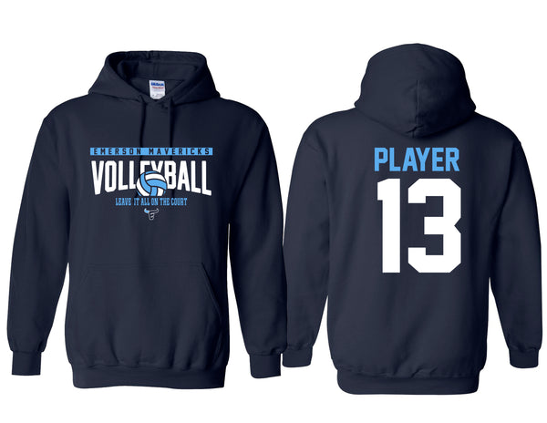 Emerson Volleyball Hoodie Navy/Personalized