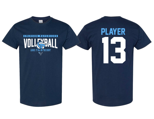 Emerson Volleyball Gildan Short Sleeve T-Shirt Navy/Personalized