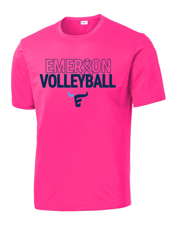 Emerson Volleyball Sports Tek Drifit PINK OUT Shirt