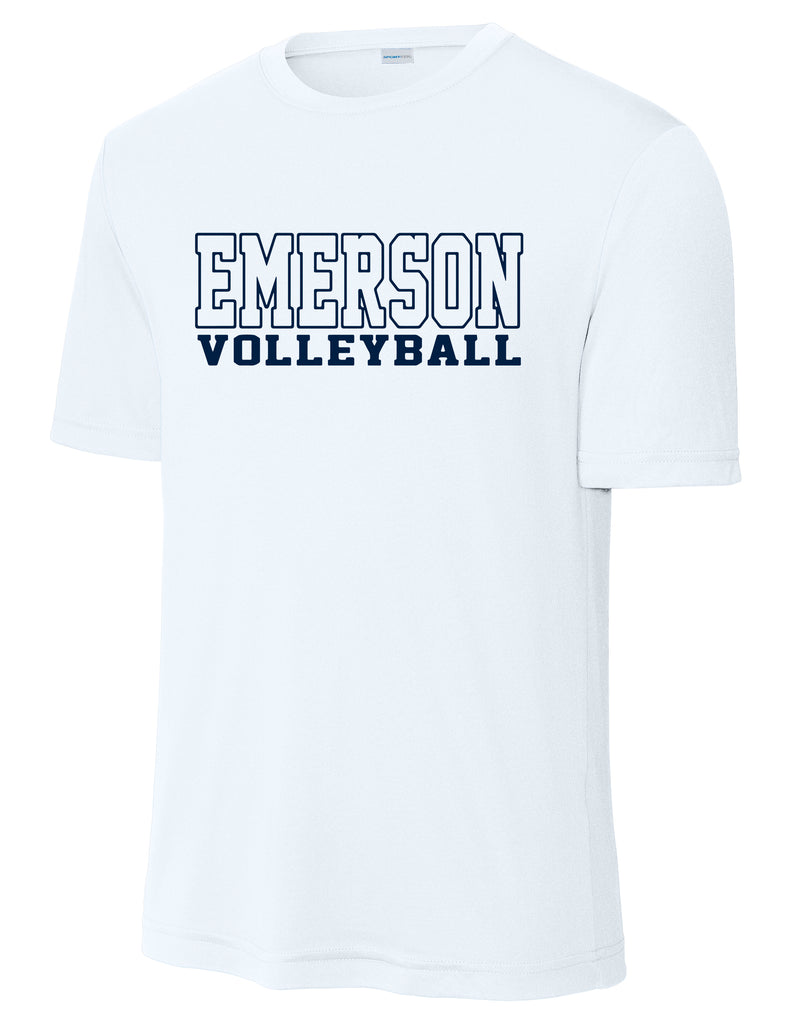 Emerson Volleyball NEW Outline Design White Drifit