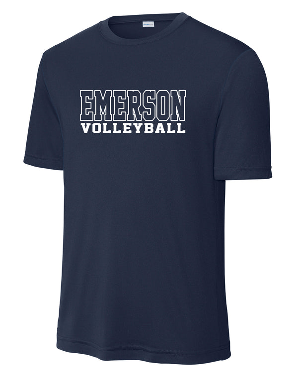 Emerson Volleyball NEW Outline Design Navy Drifit