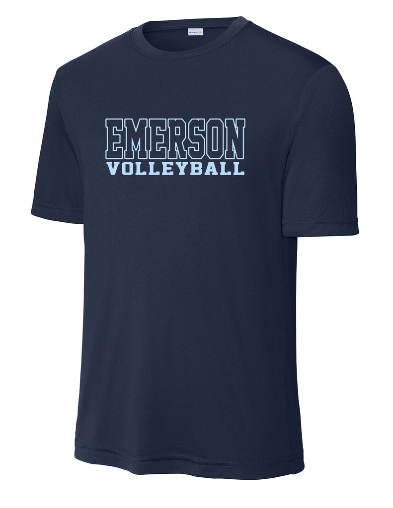 Emerson Volleyball Sports Tek Drifit Navy Outline