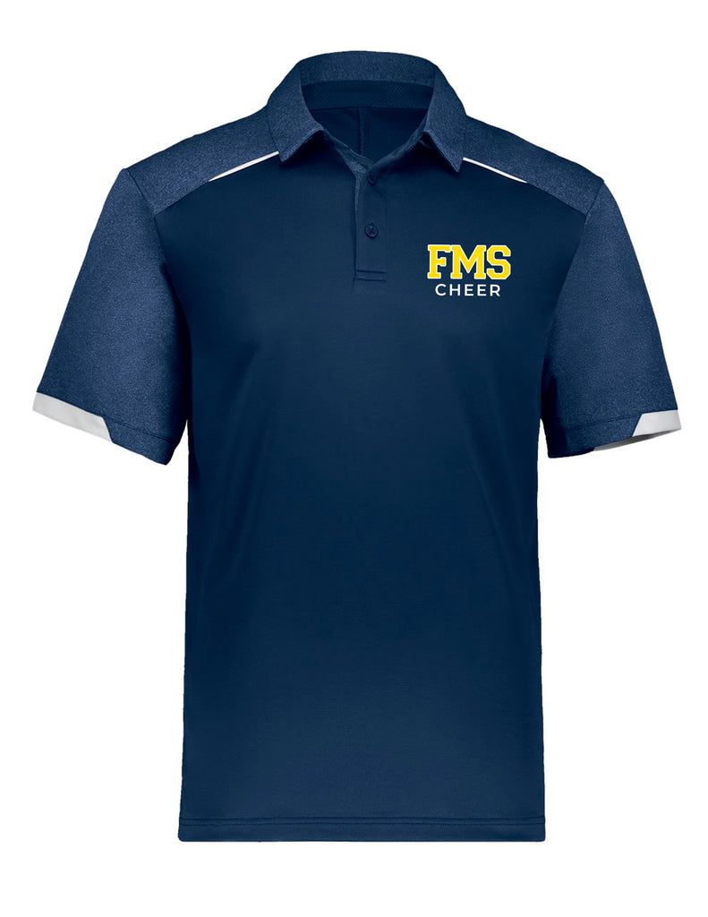 Faubion Cheer Russell Athletic Navy Polo