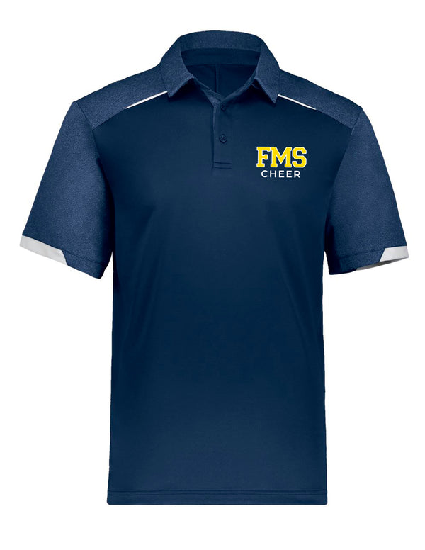 Faubion Cheer Russell Athletic Navy Polo