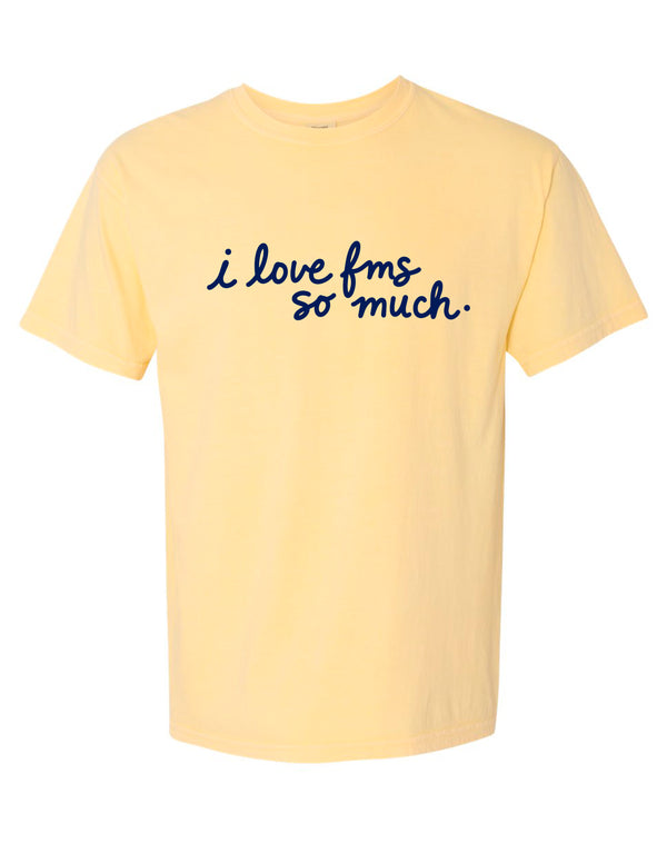 Faubion Cheer i love fms Butter Comfort Colors Tee
