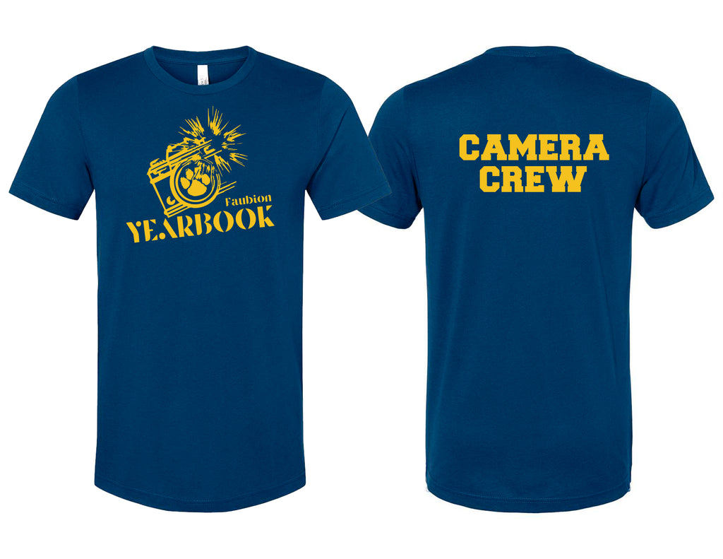 Faubion Yearbook Bella Canvas Camera Crew SS Tee