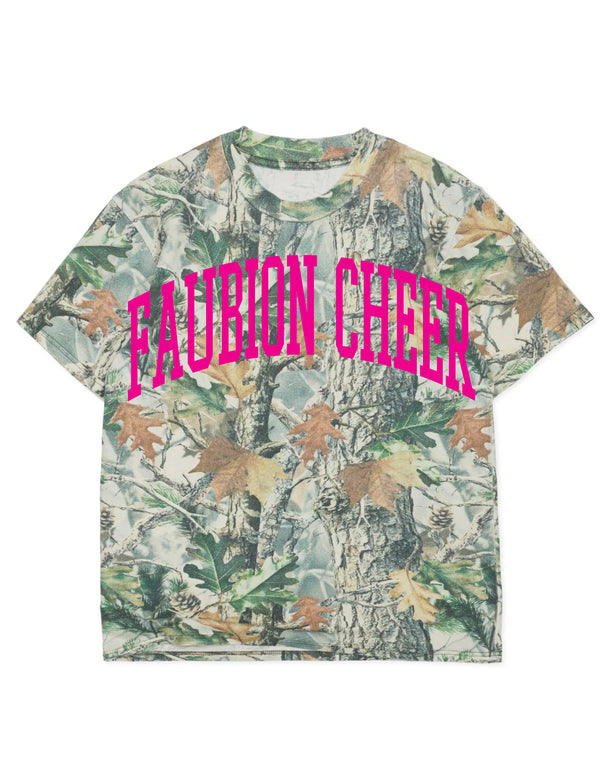 Faubion Cheer Cotton Collective Vintage Camo Tee
