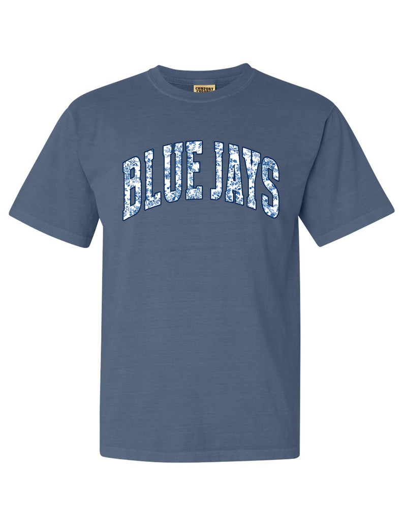 McKinney Lacrosse Floral Bluejays Comfort Colors Tee
