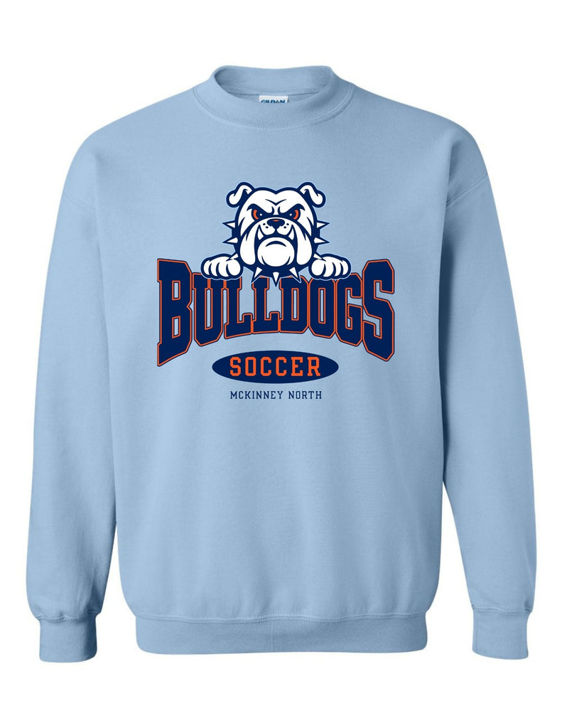McKinney North Soccer Light Blue Bulldogs Crewneck