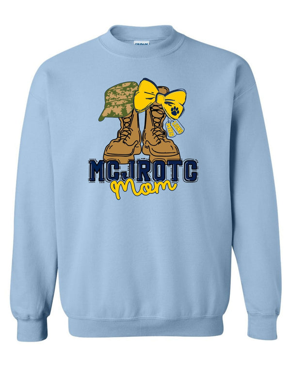 McKinney High JROTC Light Blue Mom Crewneck Sweatshirt