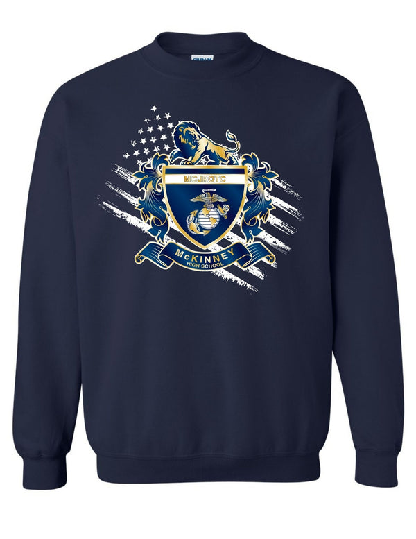 McKinney High JROTC Navy Emblem Crewneck Sweatshirt