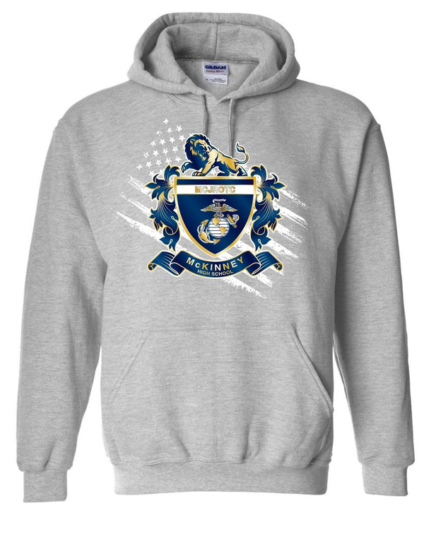 McKinney High JROTC Sport Grey Emblem Hoodie