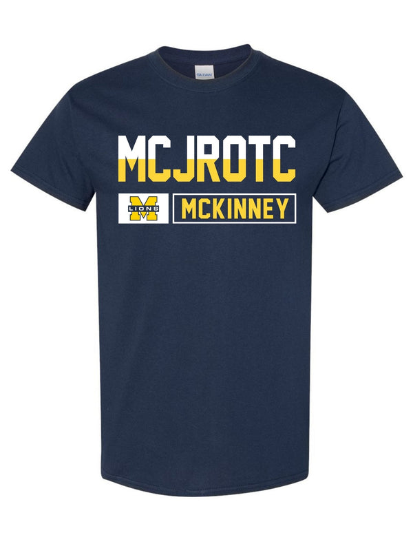 McKinney High JROTC Block Navy T-Shirt