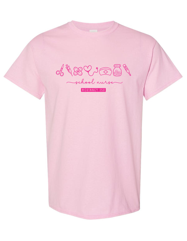 MISD Health Services Pink School Nurse Icon Tee