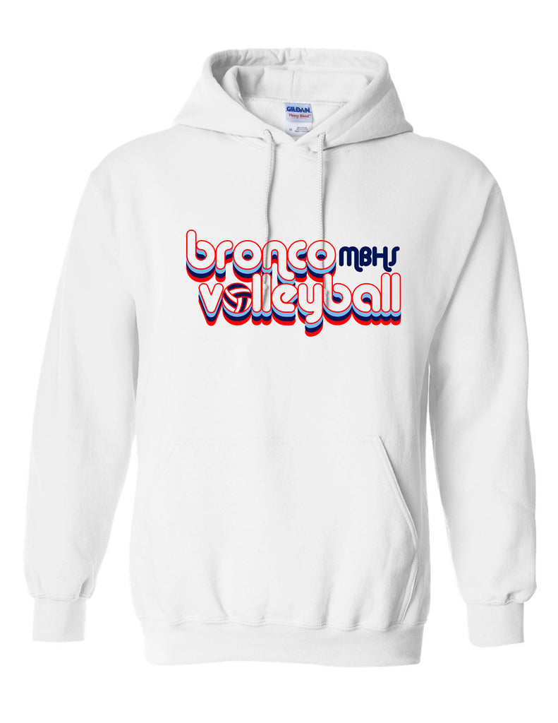 McKinney Boyd Volleyball White Retro Ball Hoodie
