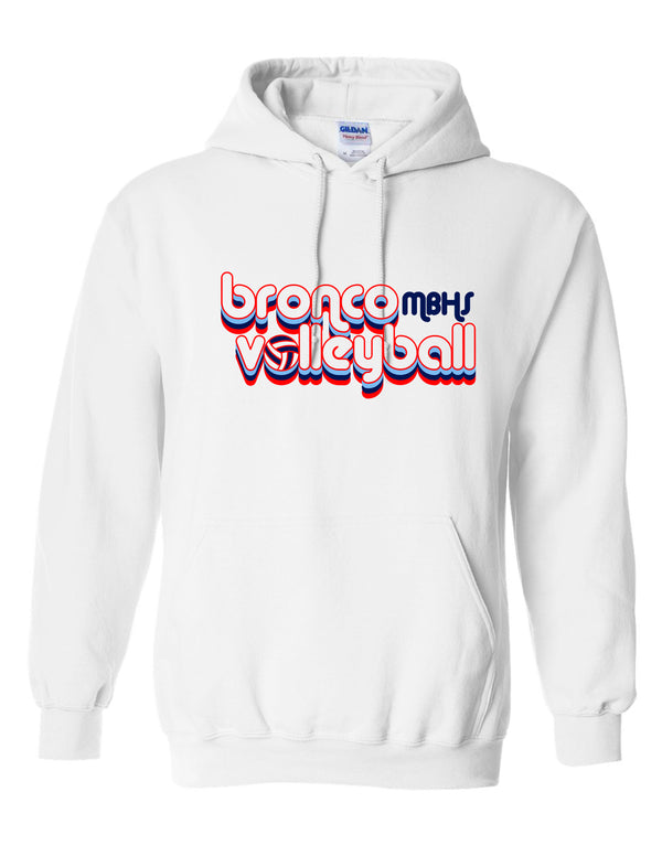 McKinney Boyd Volleyball White Retro Ball Hoodie