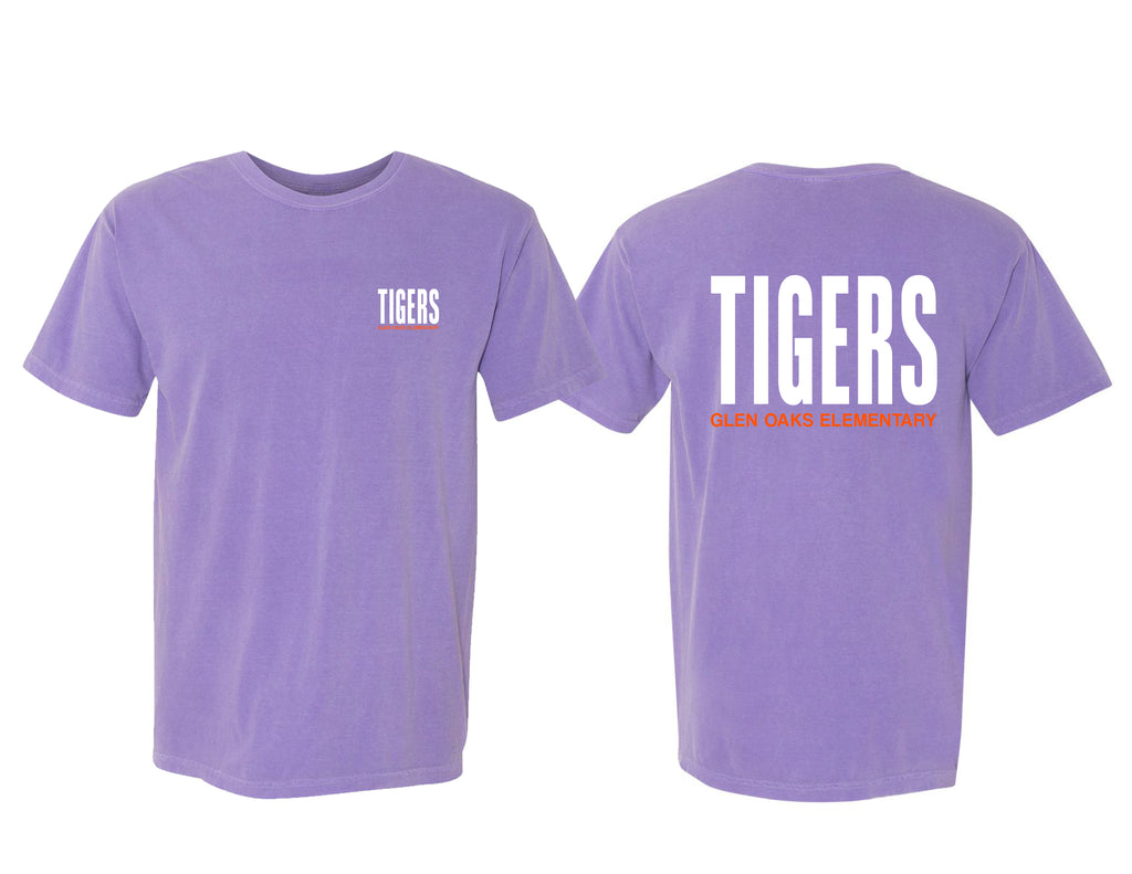 Glen Oaks comfort Color Short Sleeve T-Shirt Violet YOUTH