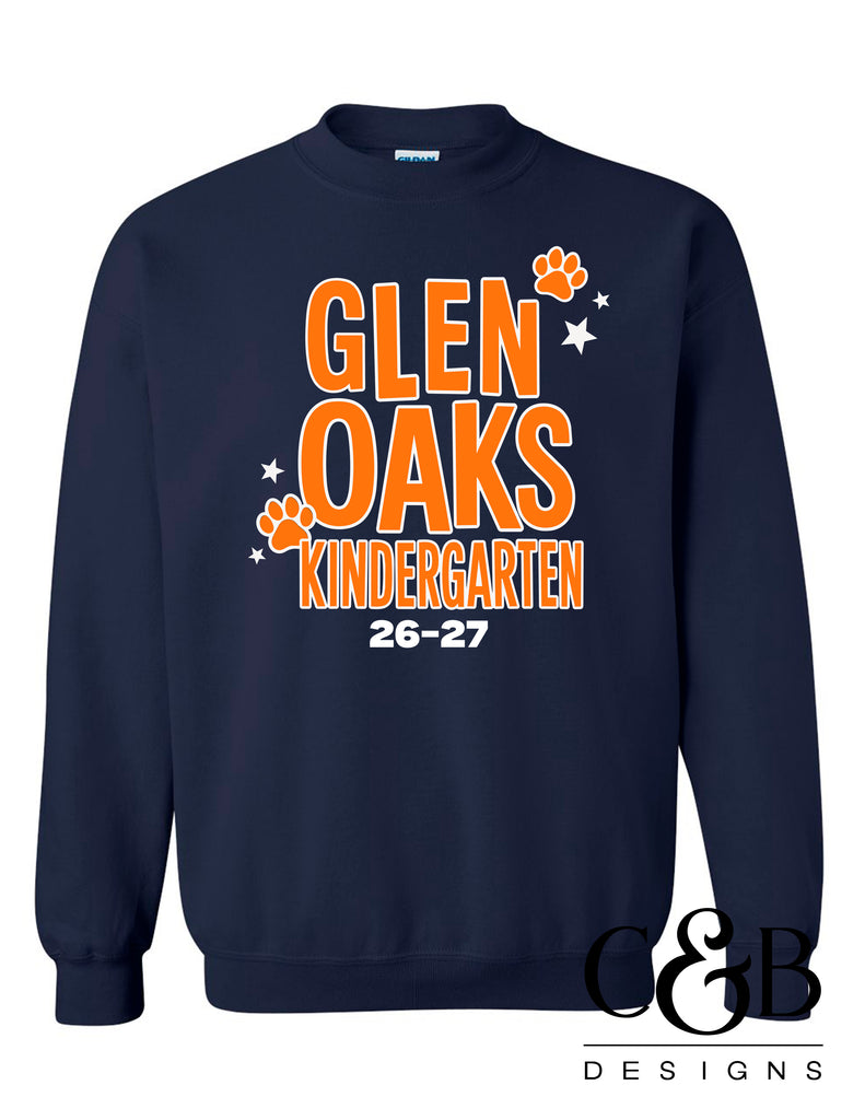 Glen Oaks Kinder Gildan Navy Crewneck