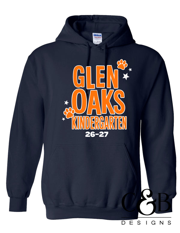 Glen Oaks Kinder Gildan Navy Hoodie