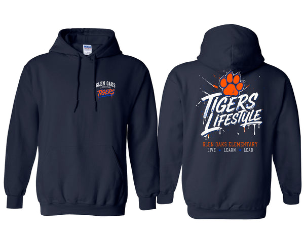 Glen Oaks Gildan Hoodie Navy YOUTH