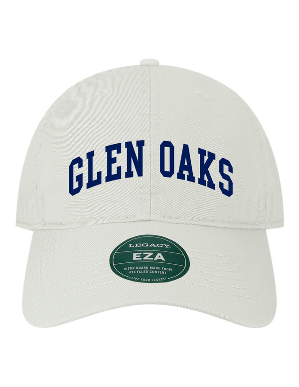 Glen Oaks Richardson Cotton White & Navy Relaxed Hat ADULT