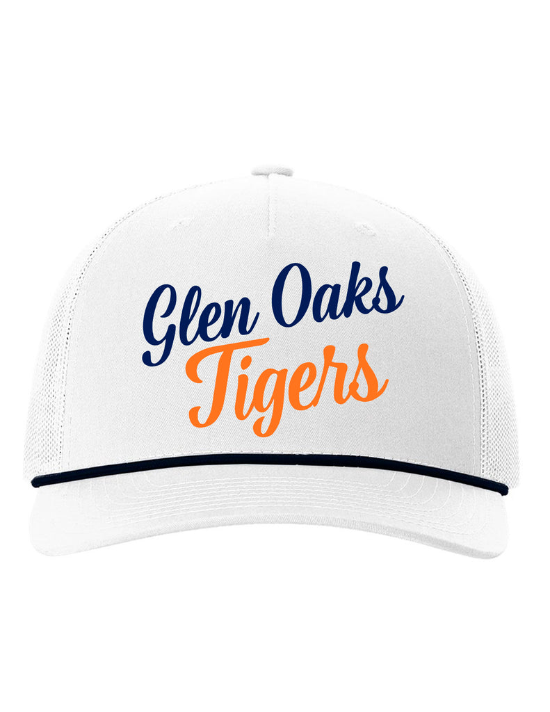 Glen Oaks Script Richardson White w/ Navy Rope Hat