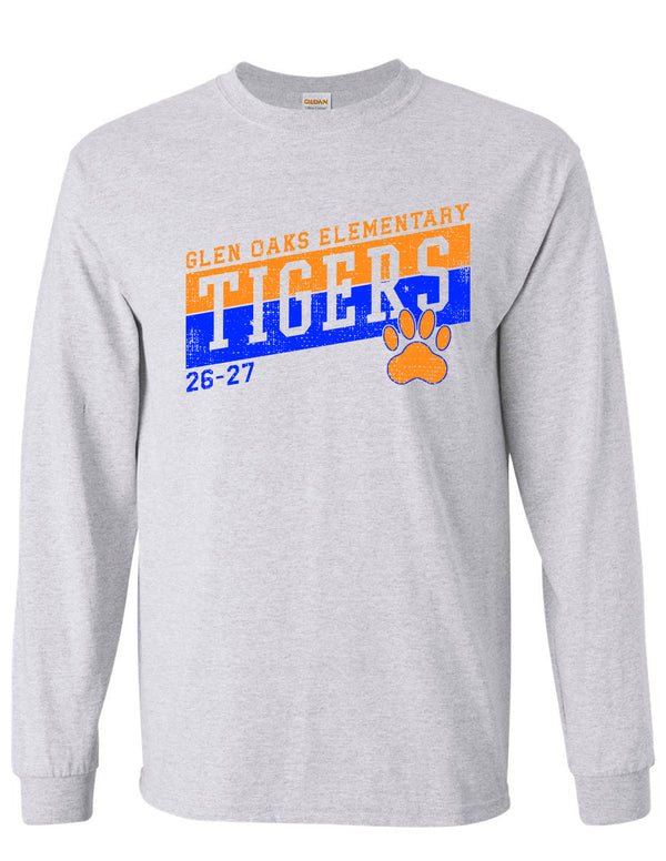 Glen Oaks Gildan Long Sleeve T-Shirt Ash Gray ADULT