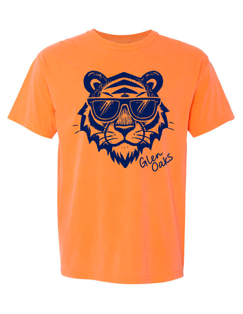 Glen Oaks Comfort Color Melon Tiger Short Sleeve T-Shirt ADULT