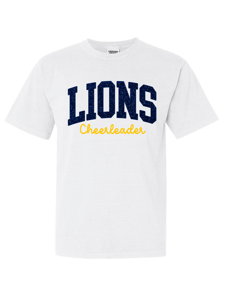 McKinney Cheer Embroidered Glitter Applique Comfort Colors Tee | Choice of Embroidery (Copy)