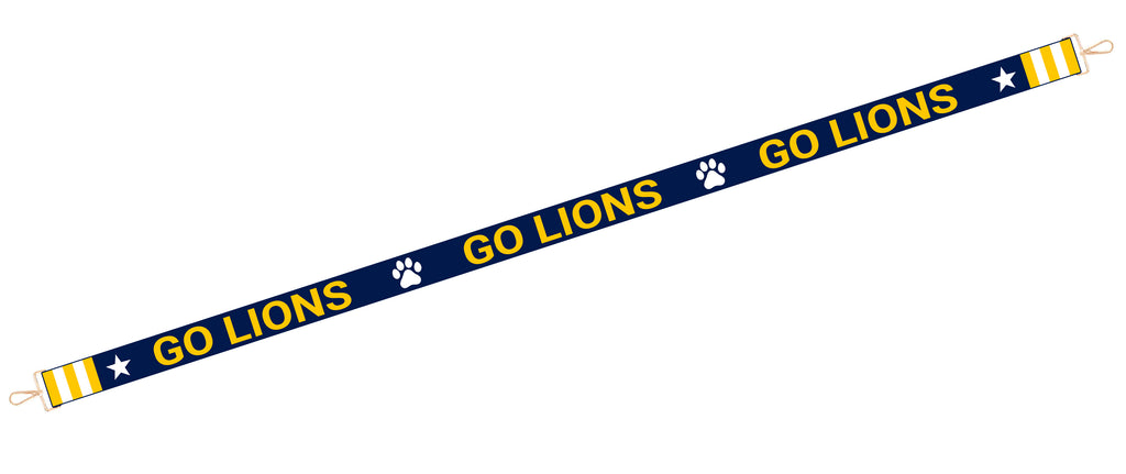 McKinney Cheer Custom Designed GO LIONS Beaded Purse Strap