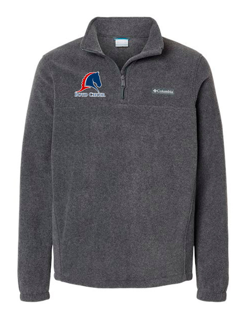 Boyd Choir Columbia Gray Fleece Quarter Zip Pullover