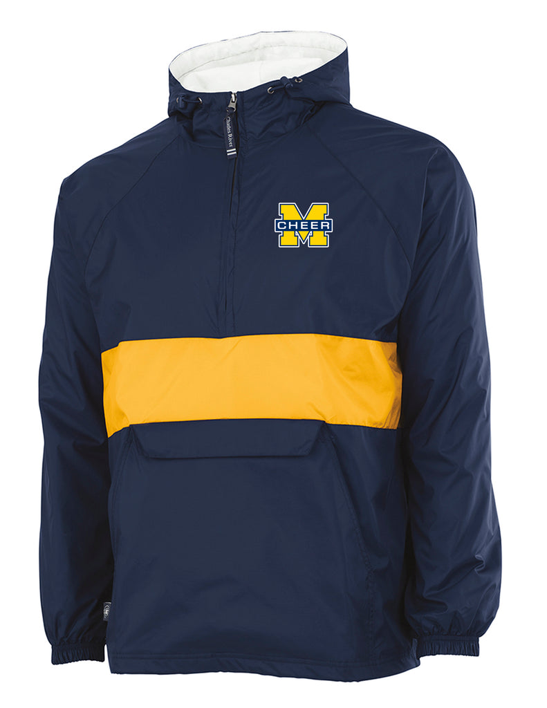 High Cheer Charles River Navy & Gold All Weather Pullover