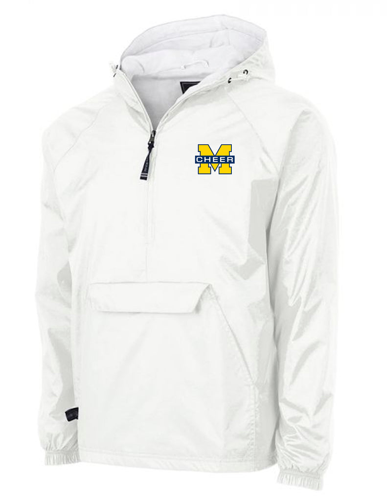High Cheer Charles River White All Weather Pullover