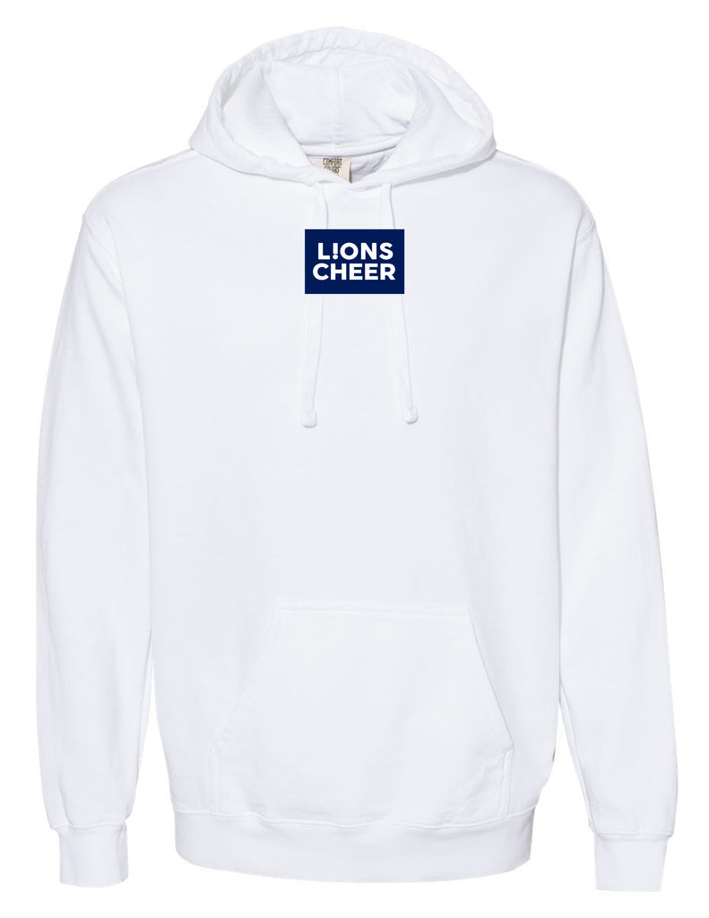 McKinney High Cheer Daily Drills Inspired Comfort Colors-White Hoodie