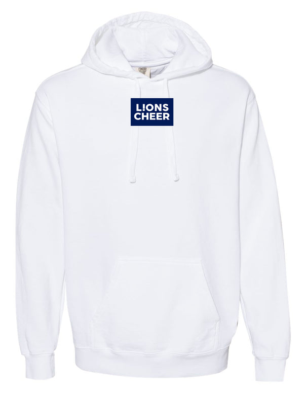 McKinney High Cheer Daily Drills Inspired Comfort Colors White Hoodie