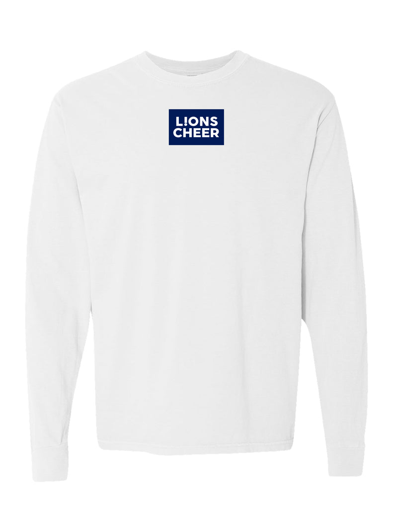 McKinney High Cheer Daily Drills Inspired Comfort Colors-White Long Sleeve Tee
