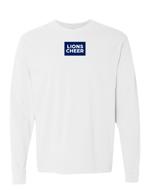 McKinney High Cheer Daily Drills Inspired Comfort Colors White Long Sleeve Tee