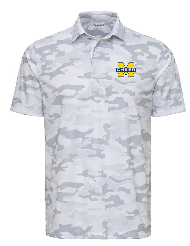 High Cheer Paragon White Camo Polo