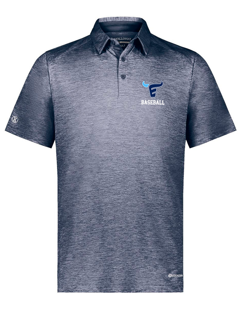 Emerson Baseball Holloway Heathered Navy Polo