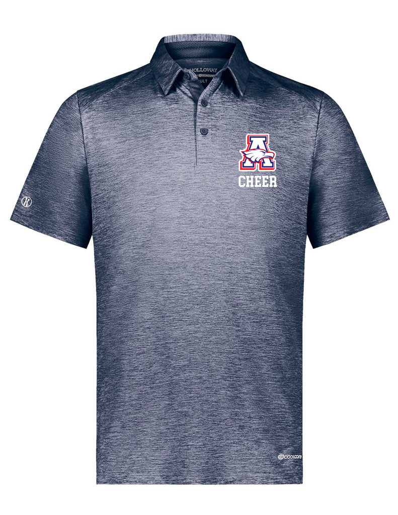 Allen Cheer Holloway Heather Navy Polo (Logo With or Without "CHEER")