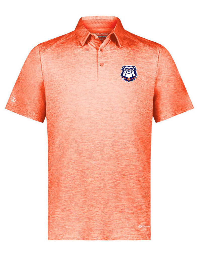 McKinney North Cheer Holloway Heathered Polo Orange with Embroidery Logo