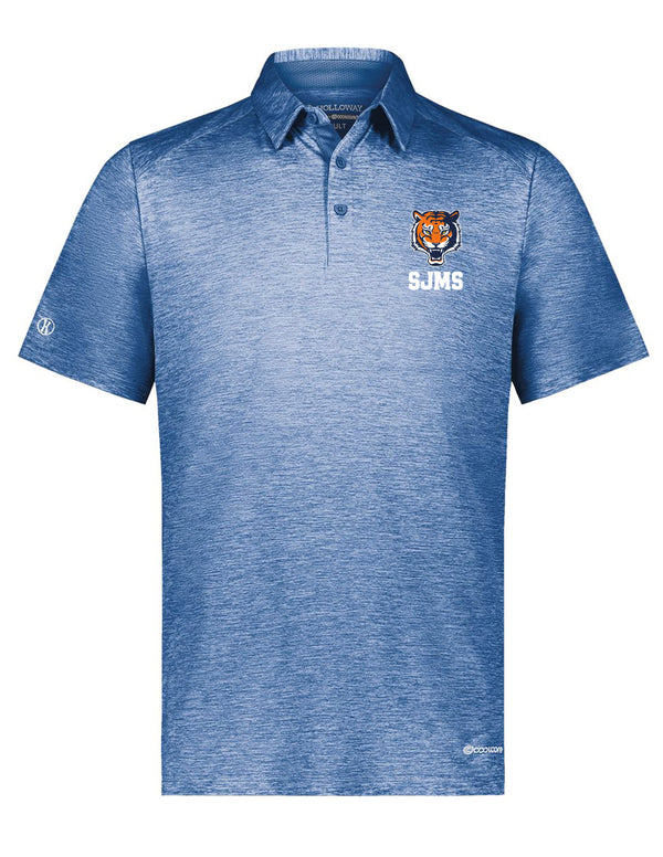 Scott Johnson Holloway Heather Royal Polo w/ Embroidery