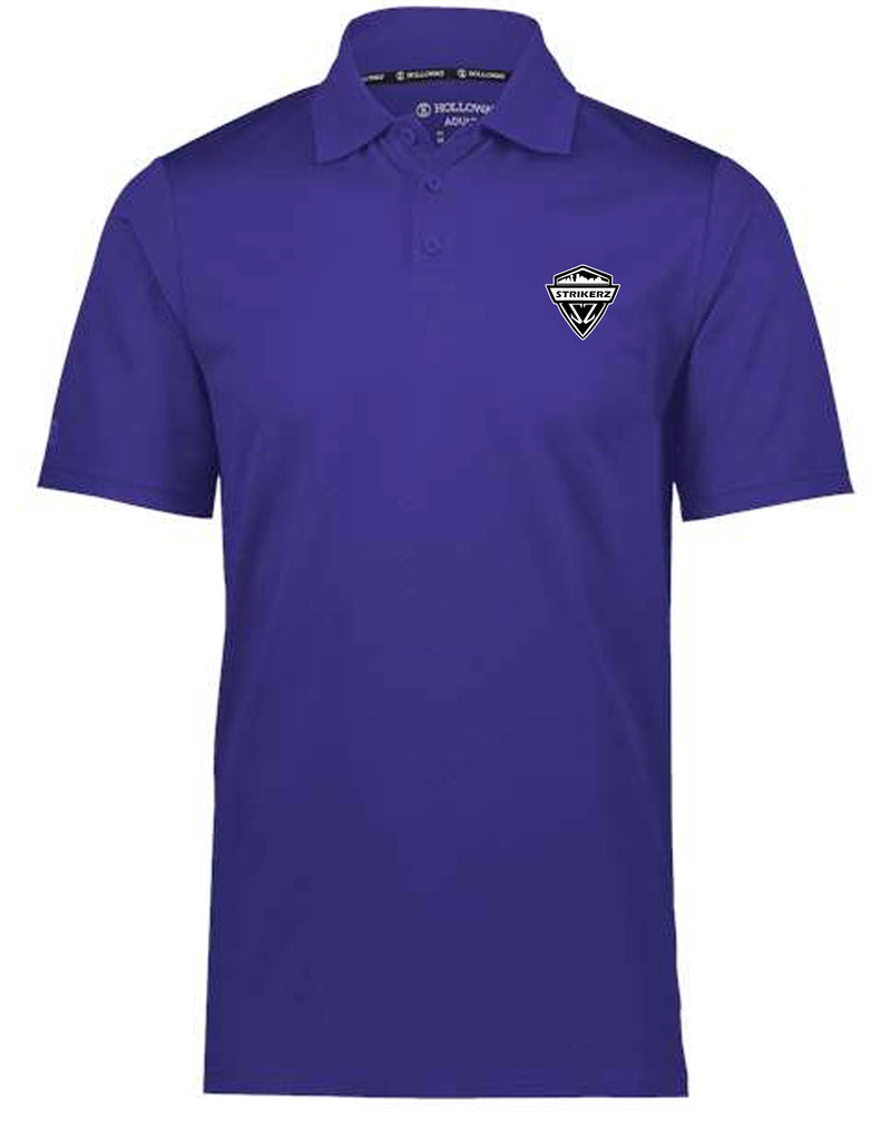 Strikerz Holloway Prism Solid Purple Polo with Embroidered Logo