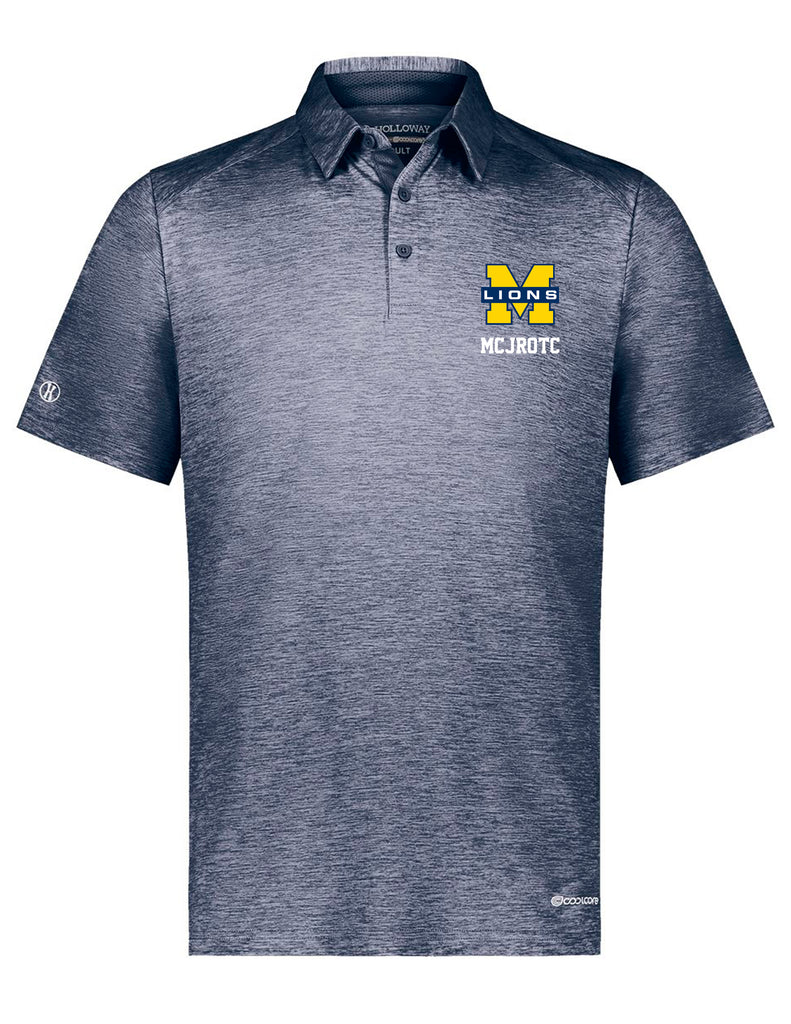 McKinney High JROTC Holloway Heathered Navy Polo