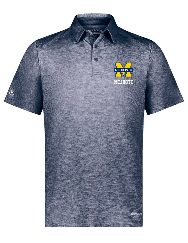 McKinney High JROTC Holloway Heathered Navy Polo