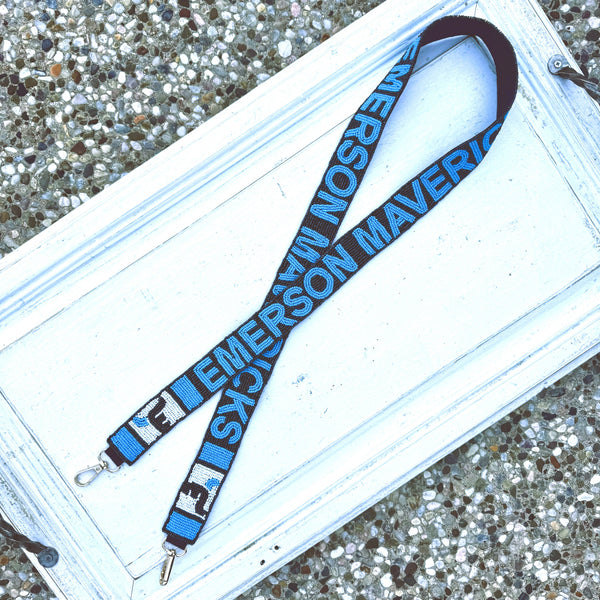 Emerson Football Custom Beaded Purse Strap